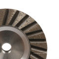 Aluminum Matrix M14 Threaded Interface Corrugated Grinding Wheel